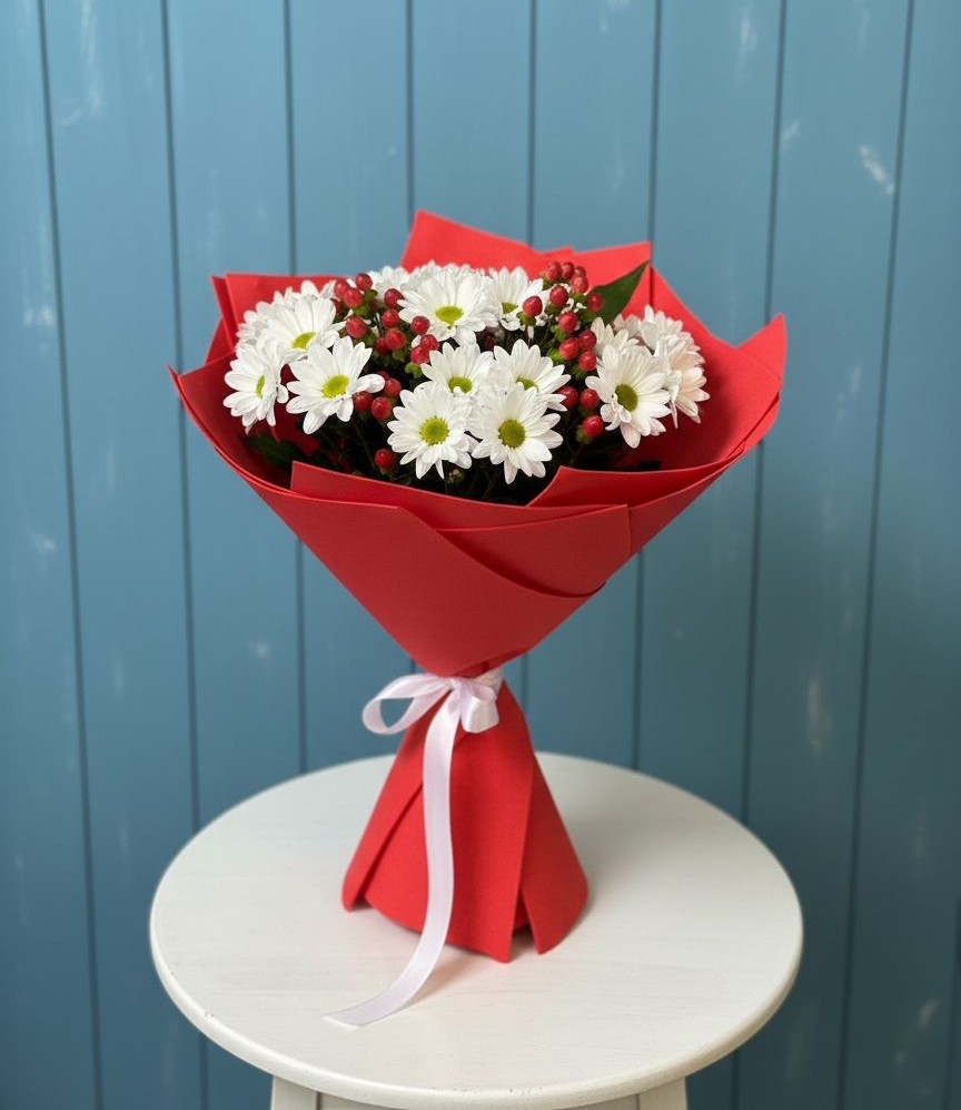 Букет цветов из: Хризантемы в Краснотуранске