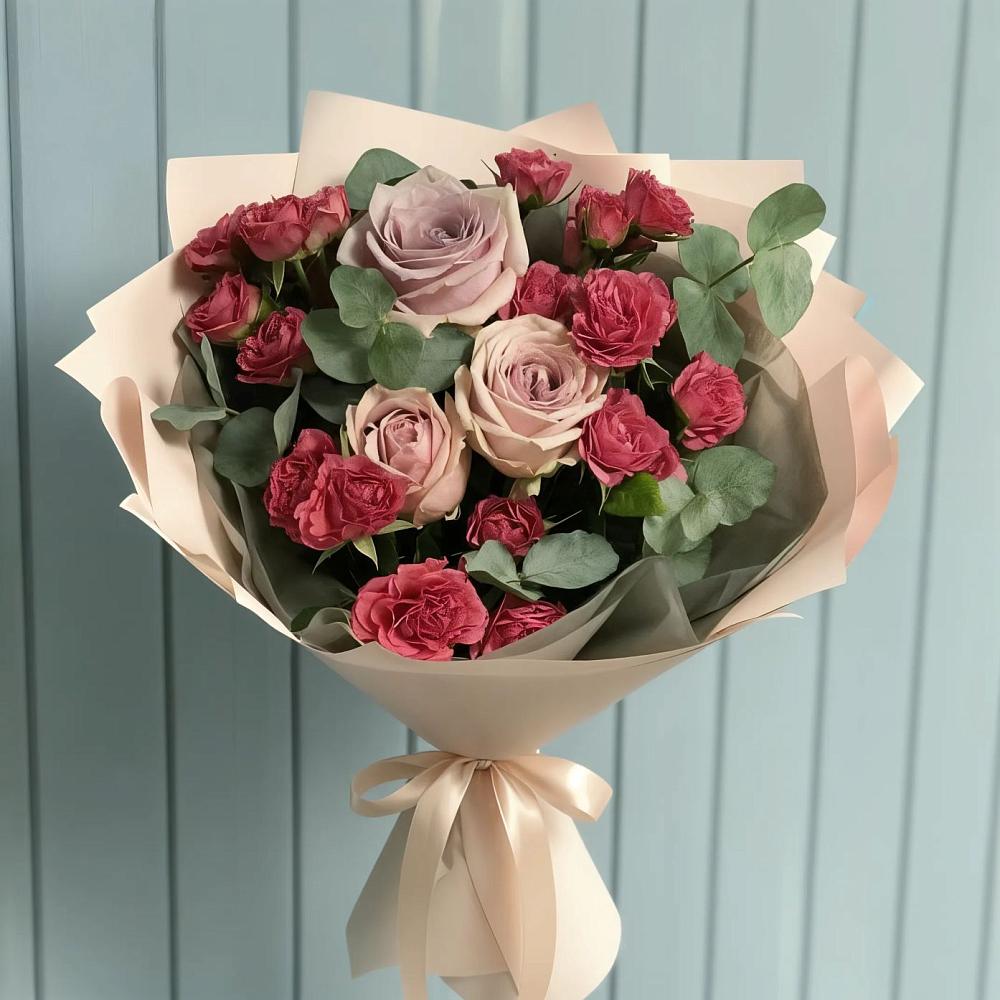 Букет цветов из: Гвоздики и Розы в Краснотуранске