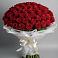 Букет 101 Красная роза Блэк Мэджик в Краснотуранске