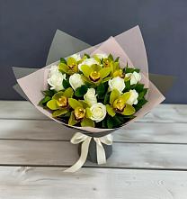 Букет цветов из:  Орхидеи и Розы в Краснотуранске