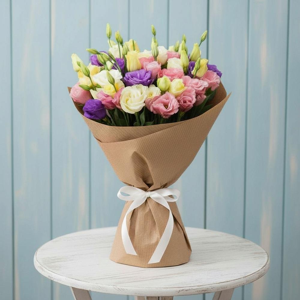 Букет цветов из: Лизиантусы в Краснотуранске