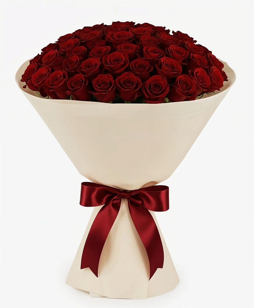 Букет 101 Бордовая роза Блэк Бакарра в Краснотуранске