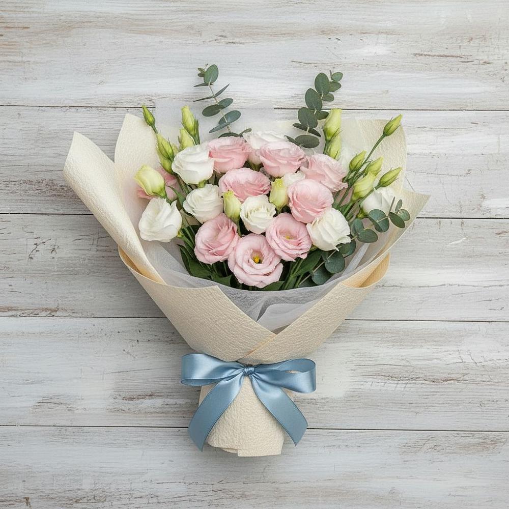 Букет цветов из: Лизиантусы в Краснотуранске